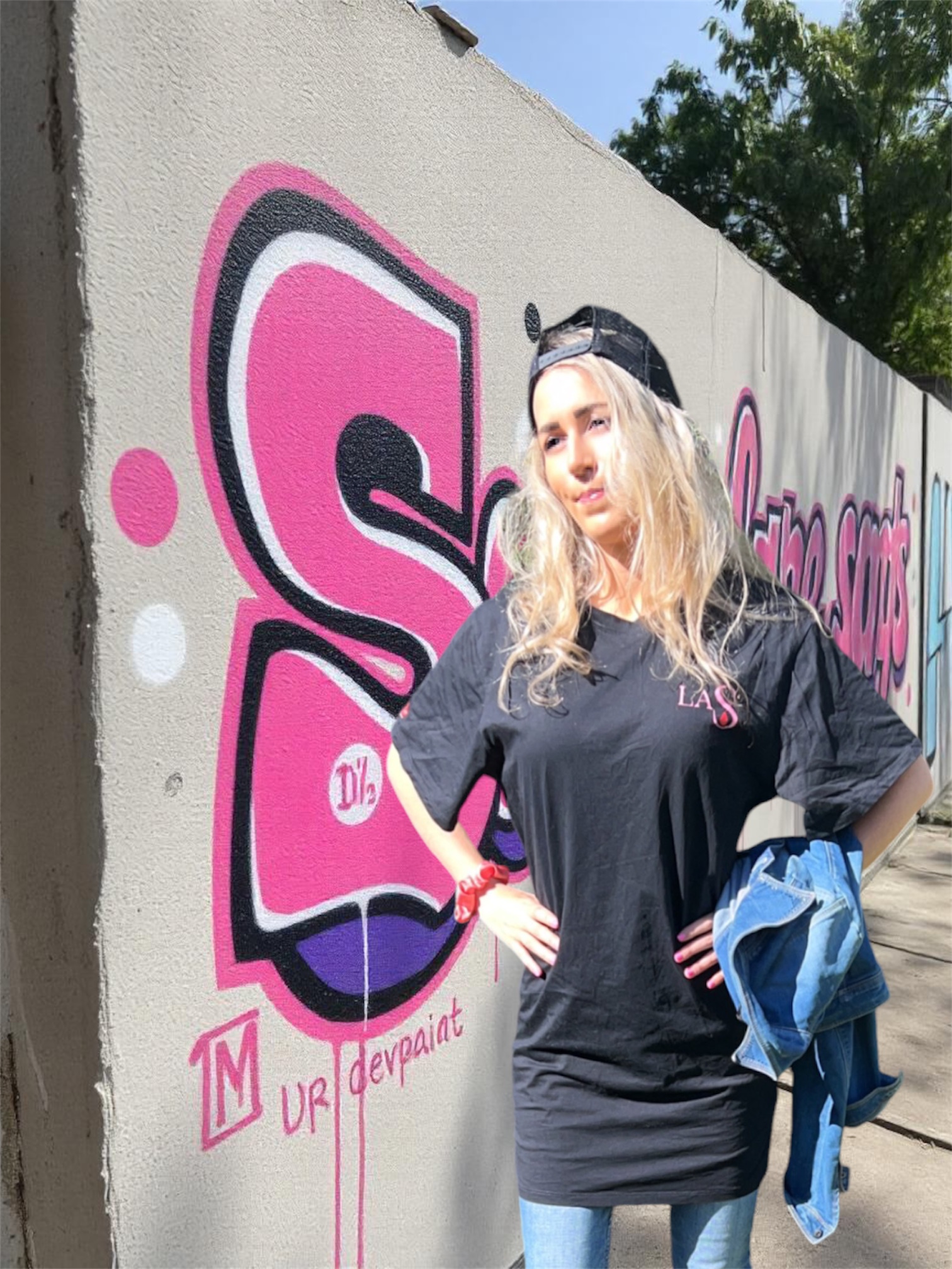 T-shirt robe laS Noir – Image 5