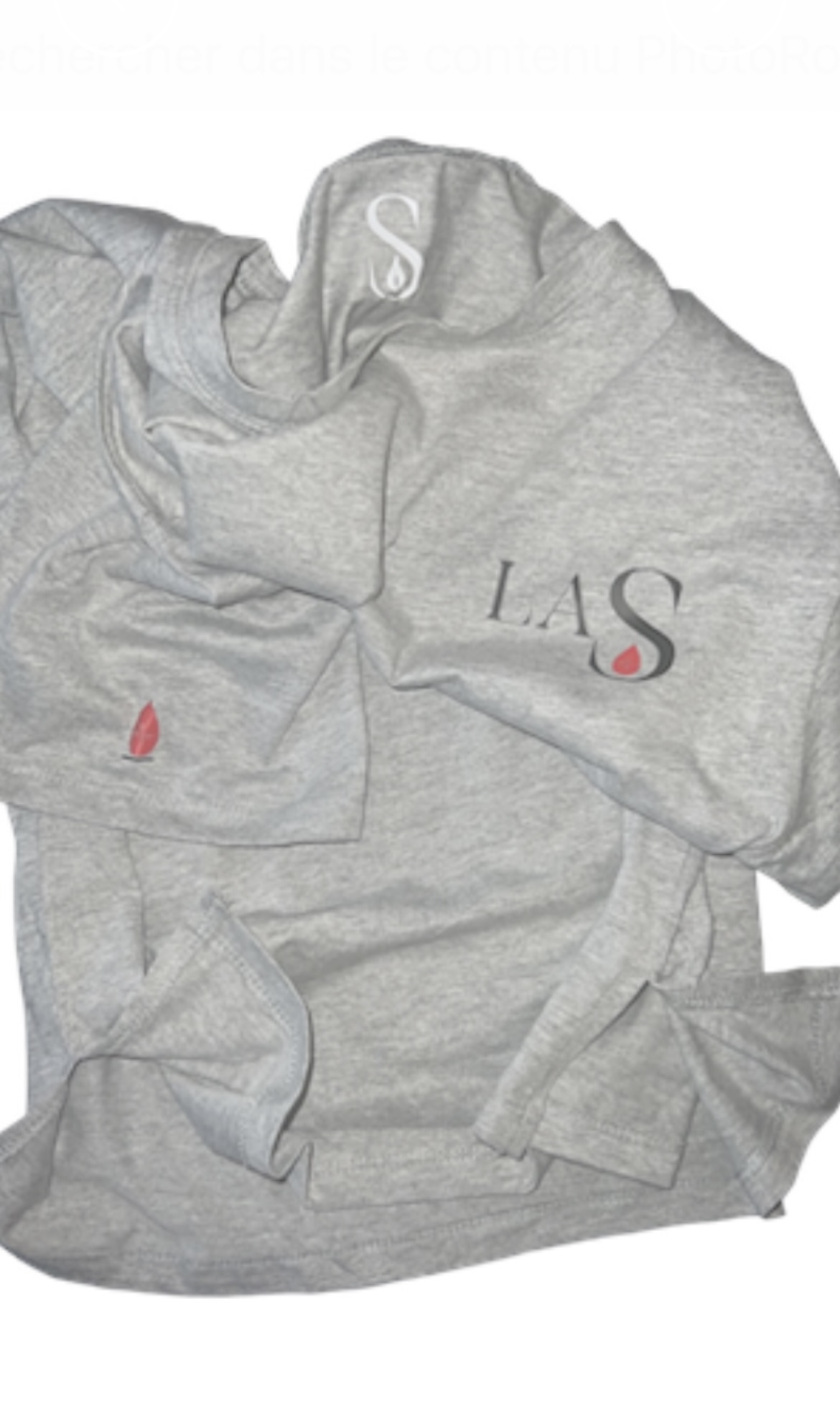 T-shirt robe LaS gris – Image 4
