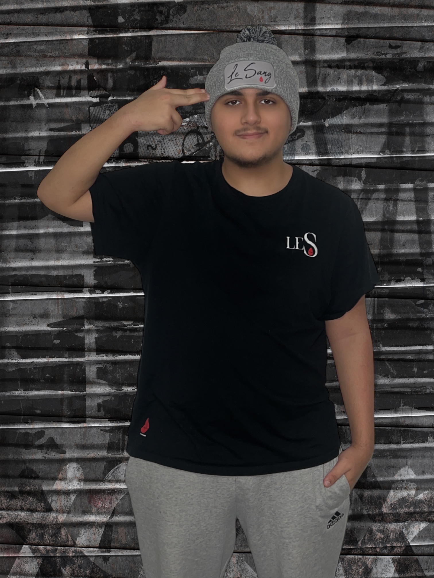 Bonnet Le S Pompon Gris LeSang – Image 4