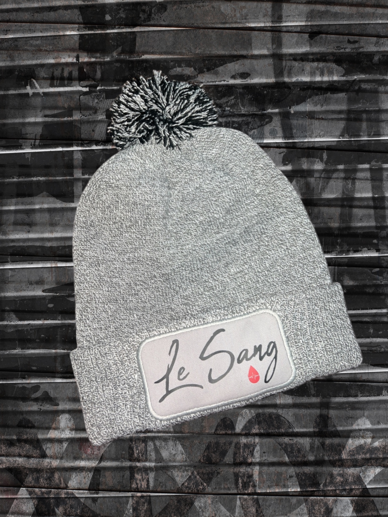 Bonnet Le S Pompon Gris LeSang – Image 5