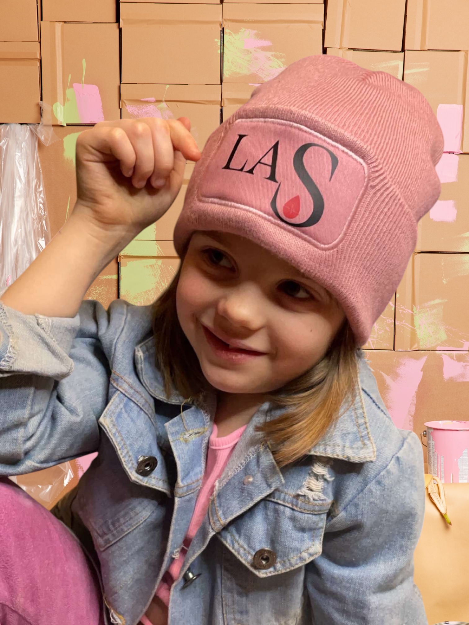 Bonnet kids rose Basic LaS – Image 4