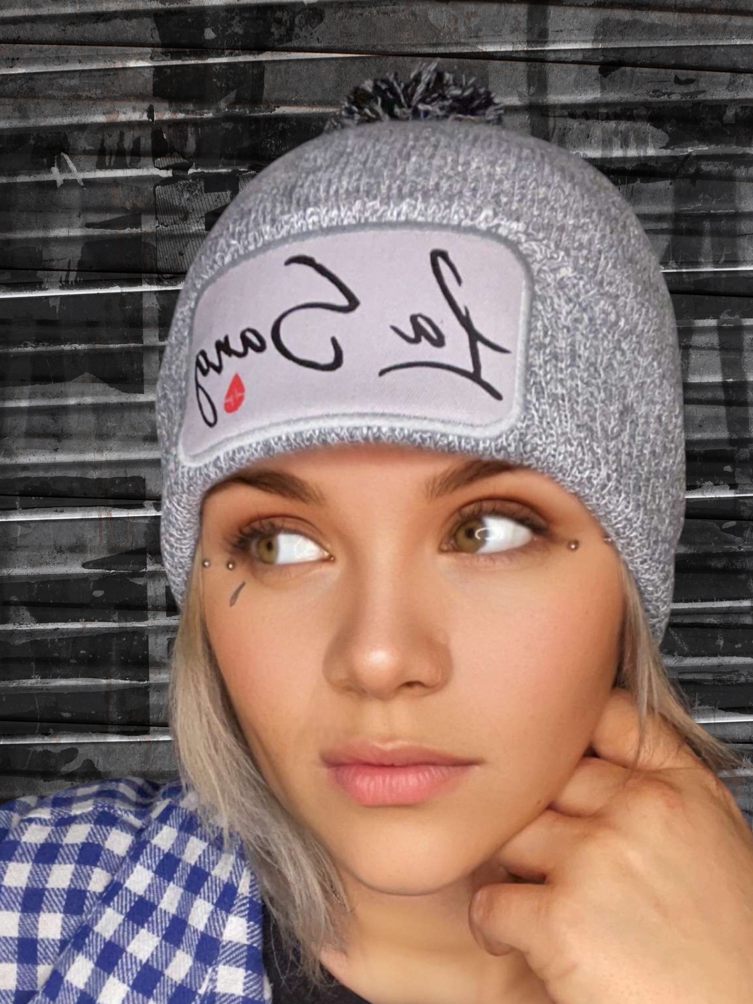 Bonnet La S Pompon Gris LaSang – Image 2
