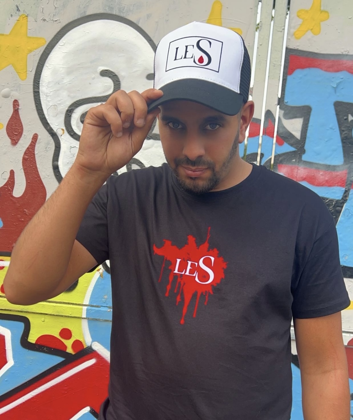 Casquette le S velours Nb
